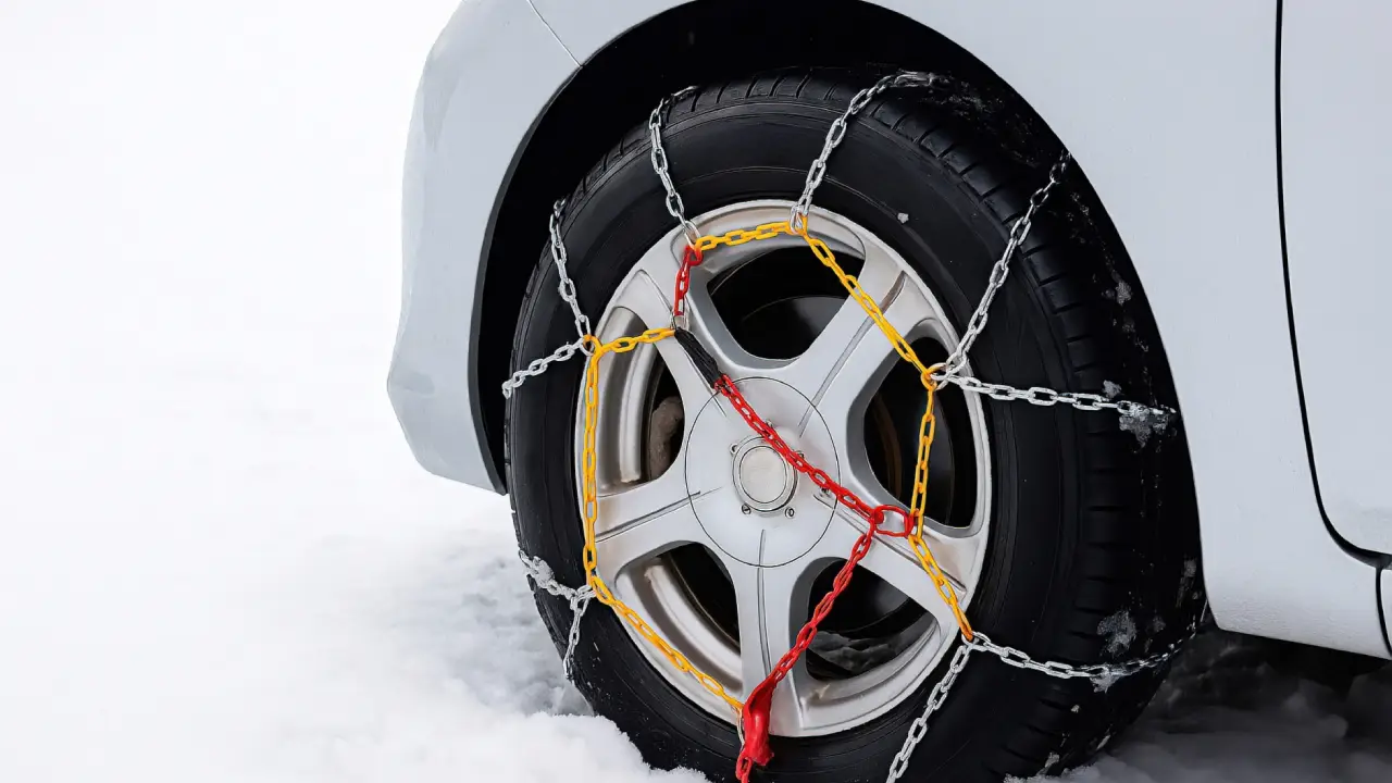 雪道とスタッドレスタイヤ