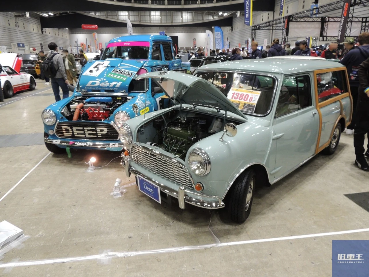 展示されているクラシックミニ