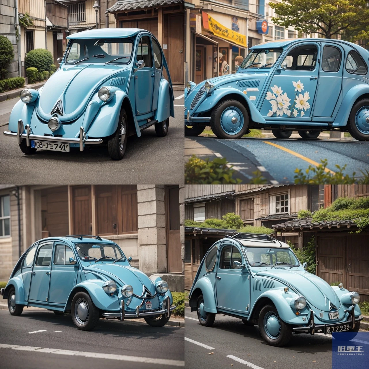 AIが作成したシトロエン2CVのイメージ