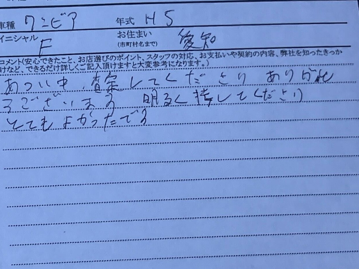 愛知県 F様の愛車