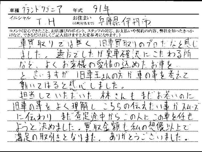 兵庫県 T.H様の愛車