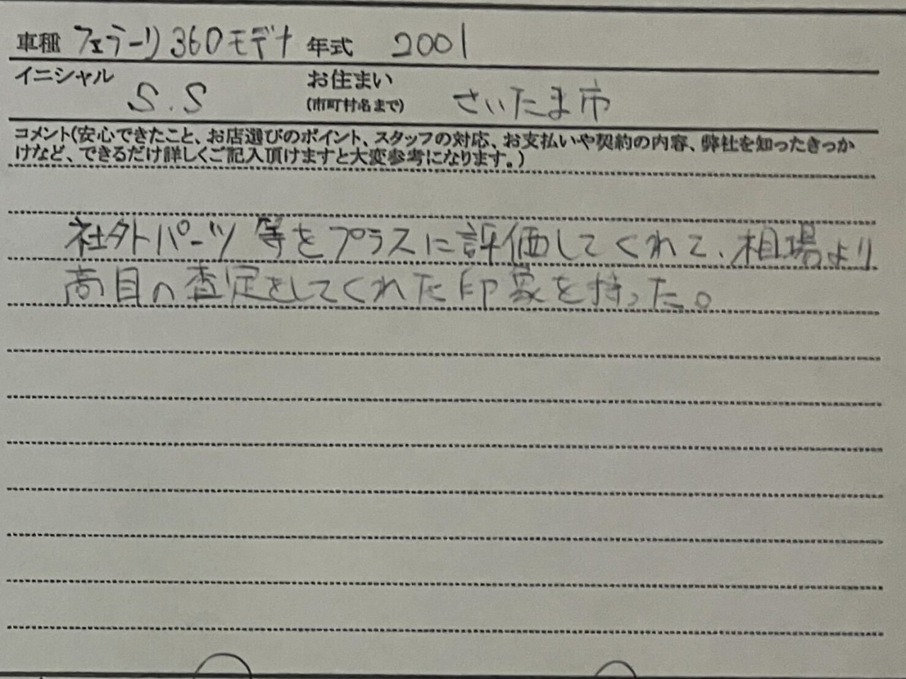 埼玉県 S.S様の愛車