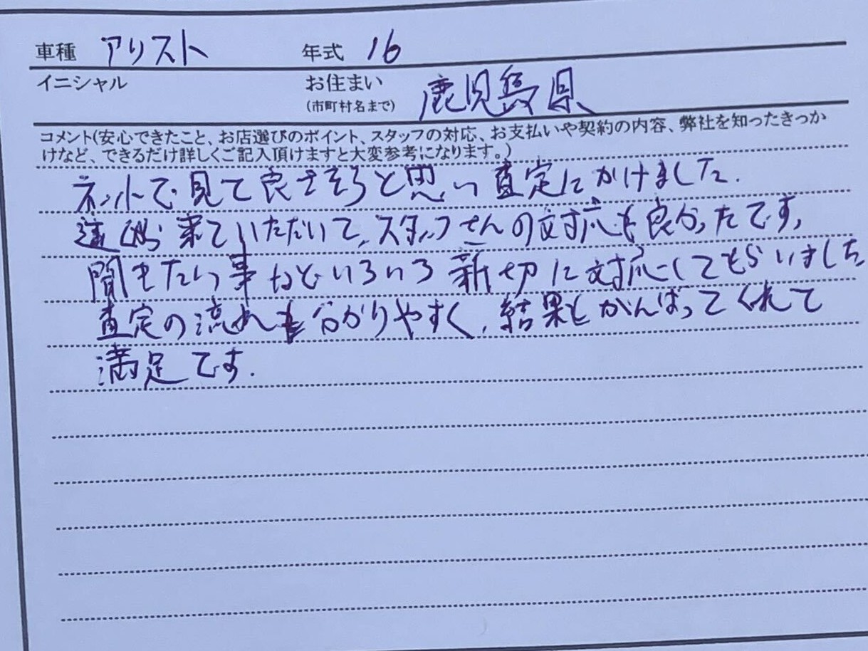 鹿児島県 N様の愛車