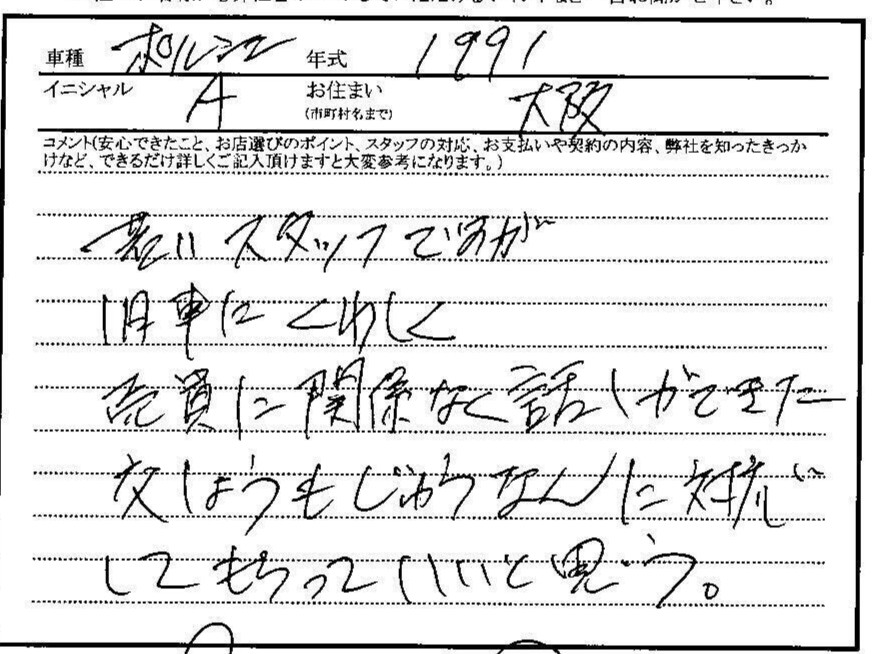 大阪府 A様の愛車