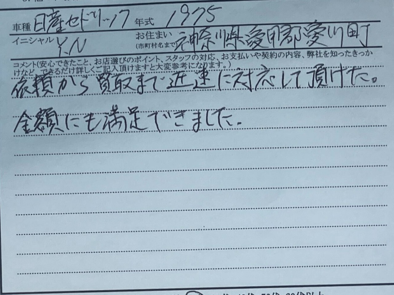 神奈川県 Y.N様の愛車