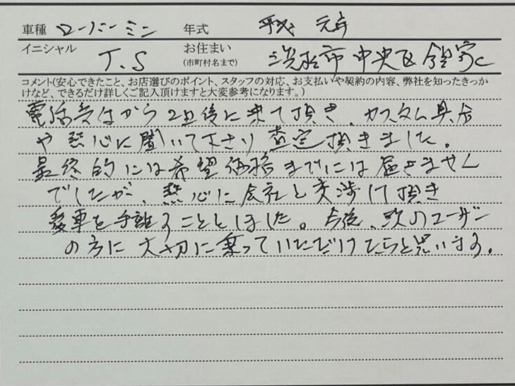 静岡県 T.S様の愛車