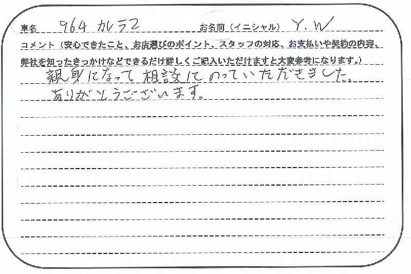 東京都 Y.W様の愛車