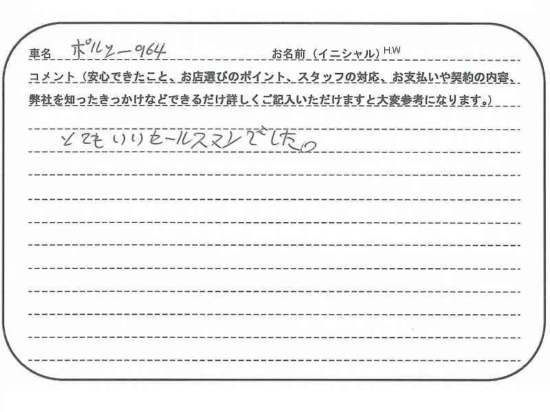 栃木県 H.W様の愛車