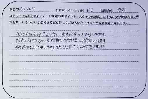 茨城県 K.S様の愛車