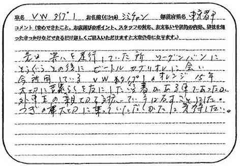 東京都 シミ様の愛車