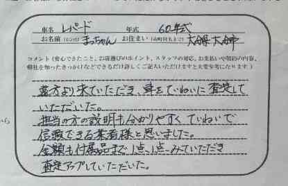 大分県 まつ様の愛車