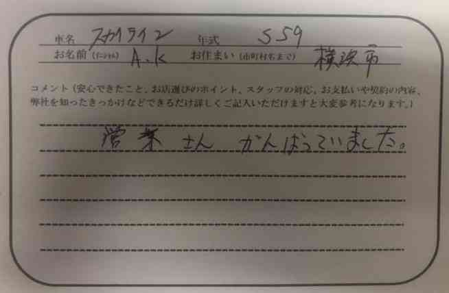 神奈川県 A.K様の愛車