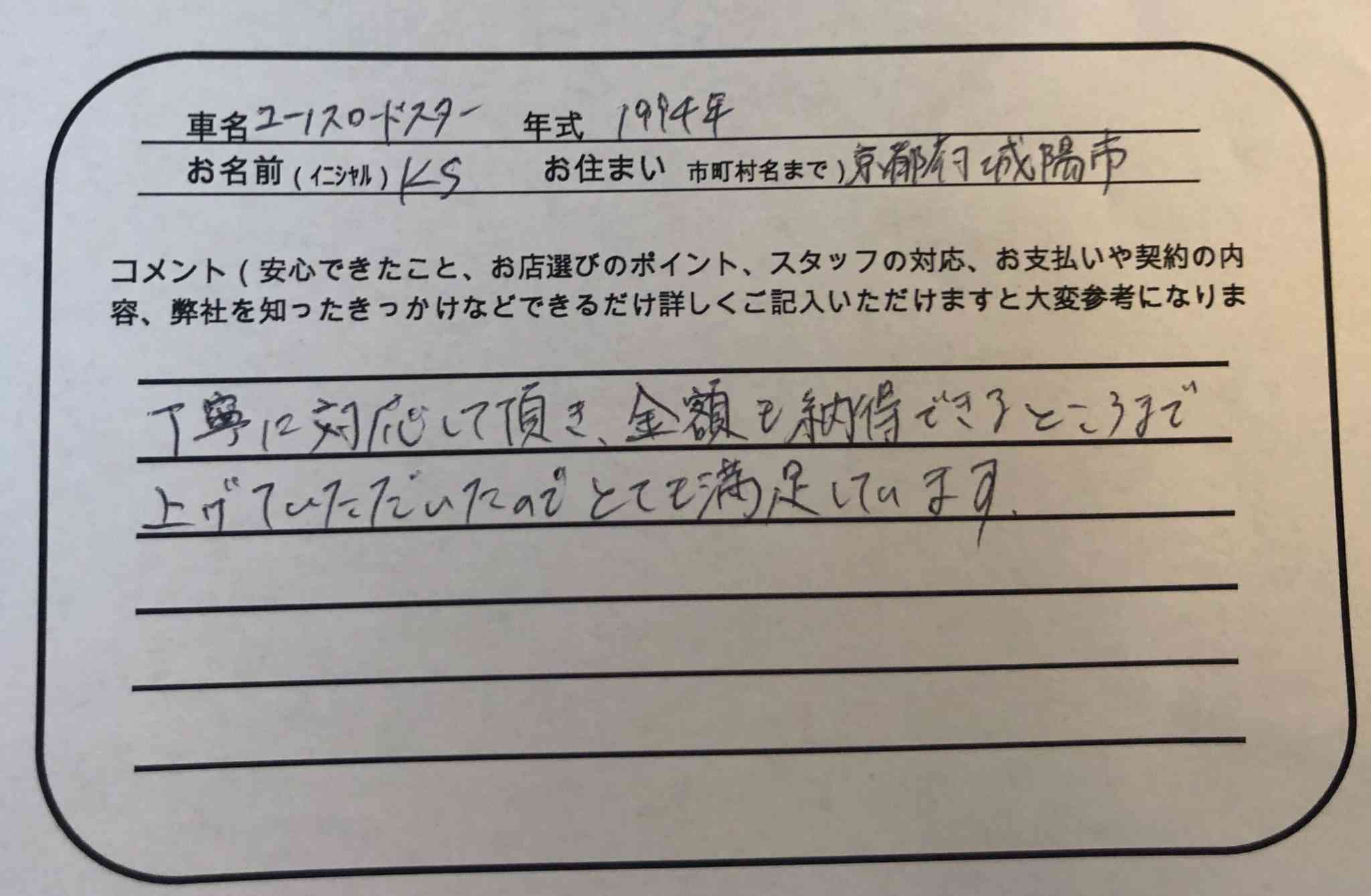 京都府 K.S様の愛車