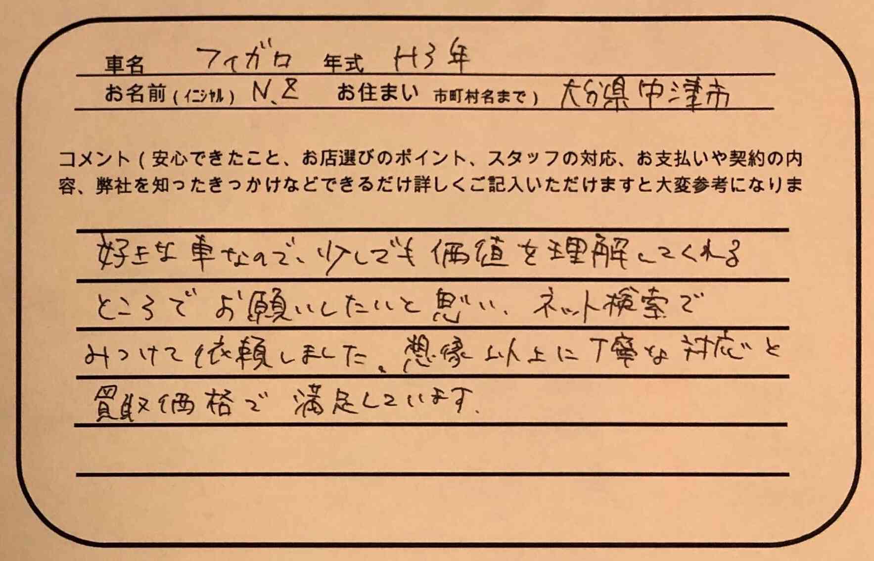 大分県 N.Z様の愛車