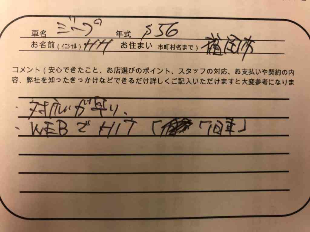 福岡県 H.H様の愛車