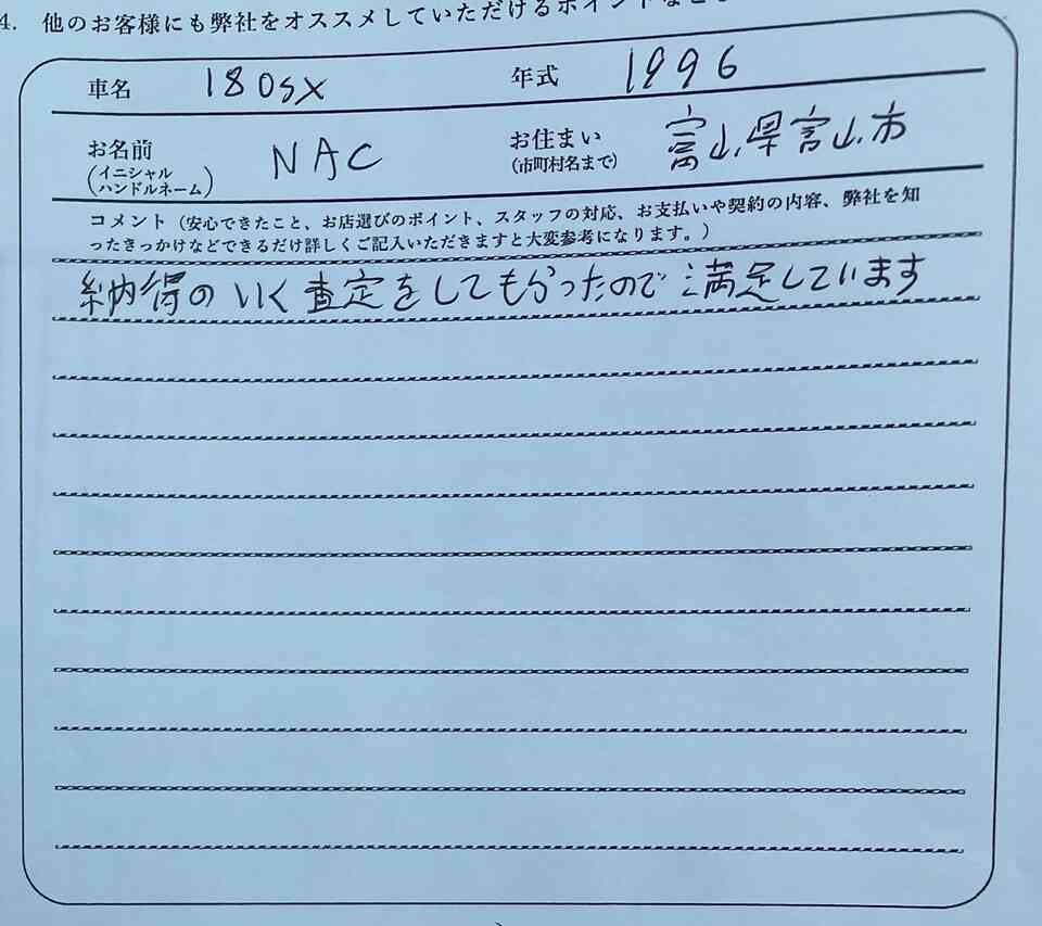 富山県 S.N様の愛車