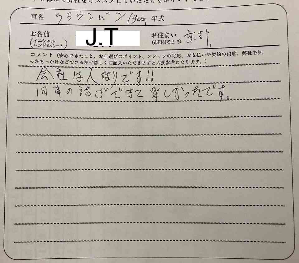 京都府 J.T様の愛車