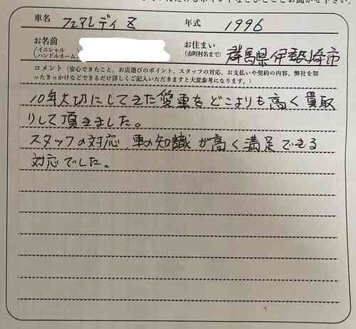 群馬県 A.M様の愛車