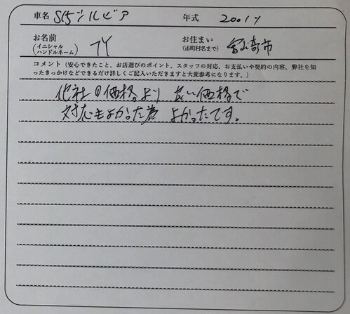 宮崎県 Y.T様の愛車