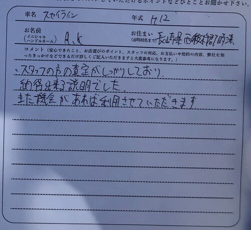 長崎県 A.I様の愛車