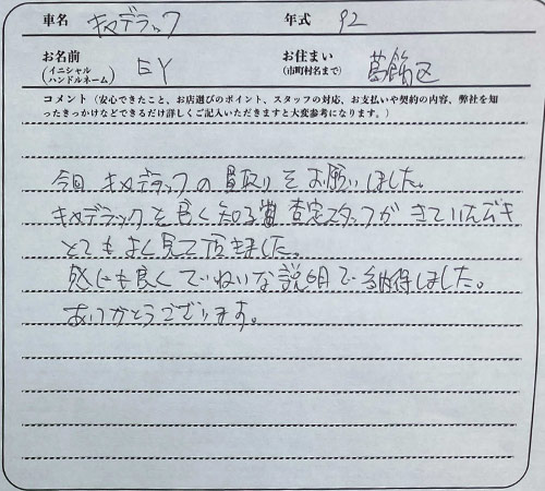 東京都 EY様の愛車