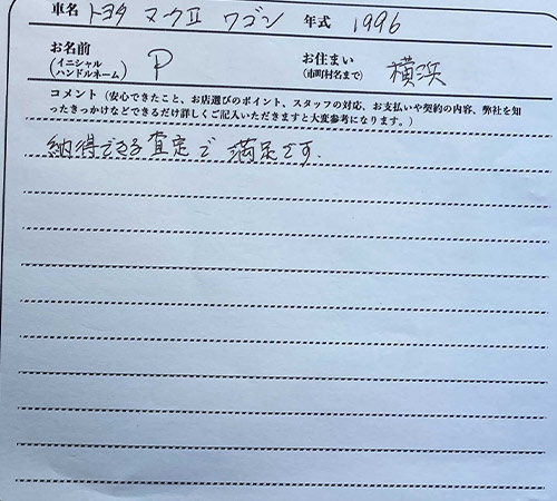 神奈川県 P様の愛車