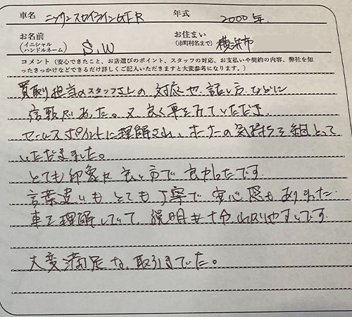 神奈川県 S.W様の愛車