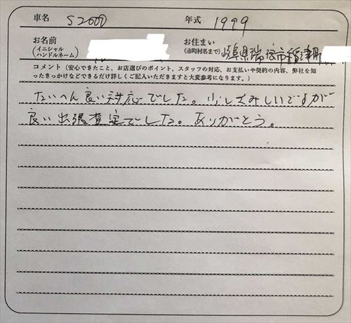 岐阜県 S.K様の愛車