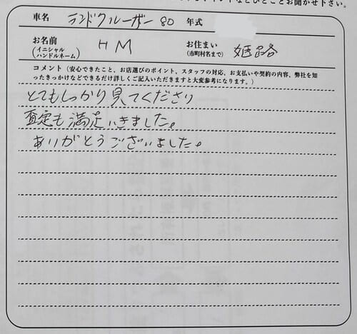 兵庫県 HM様の愛車