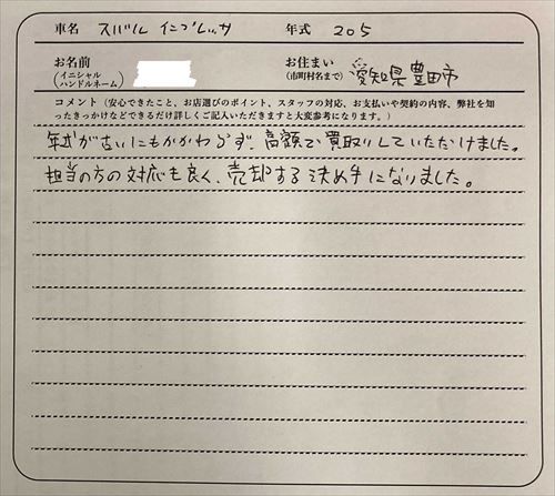愛知県 S様の愛車