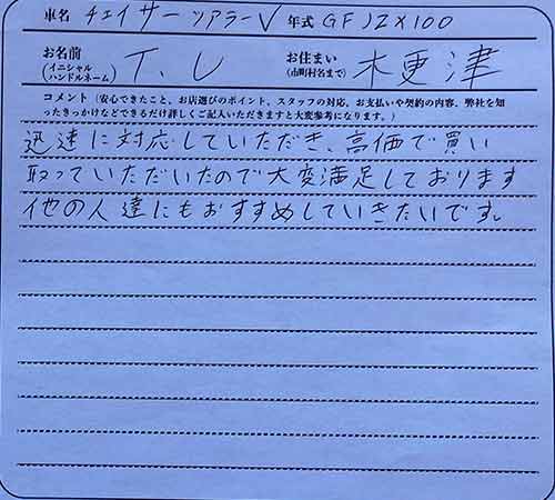 千葉県 T.U様の愛車