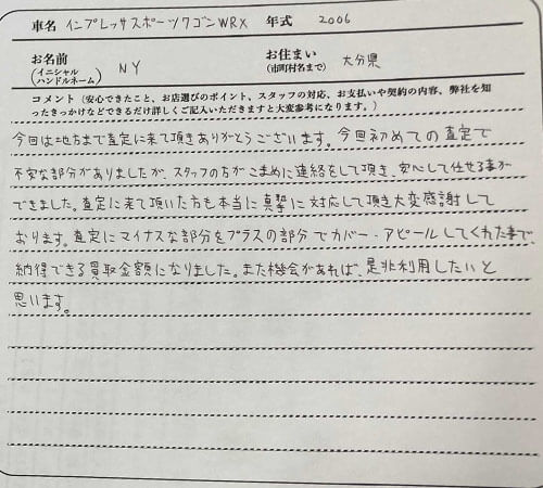 大分県 N.Y様の愛車