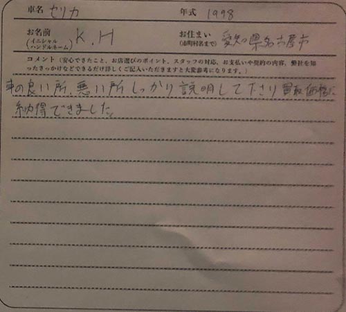愛知県 K.H様の愛車