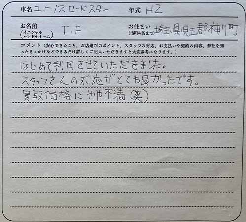 埼玉県 T.F様の愛車