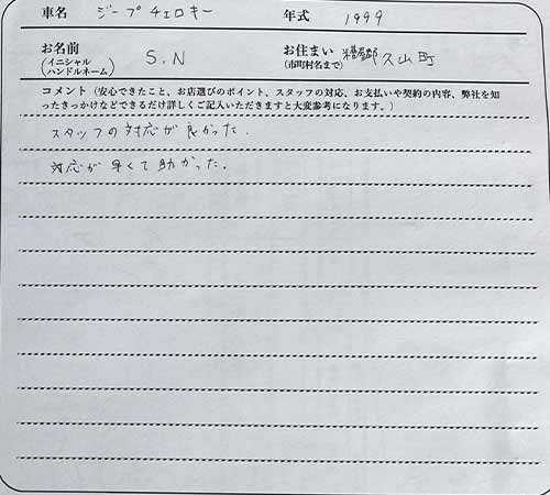 福岡県 S.N様の愛車