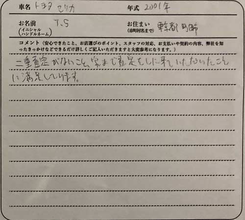 東京都 T.S様の愛車