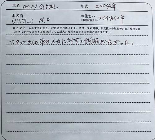 茨城県 M.F様の愛車