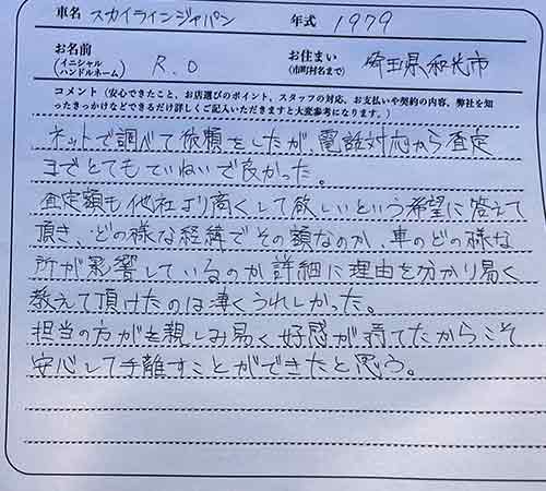 埼玉県 R.O様の愛車