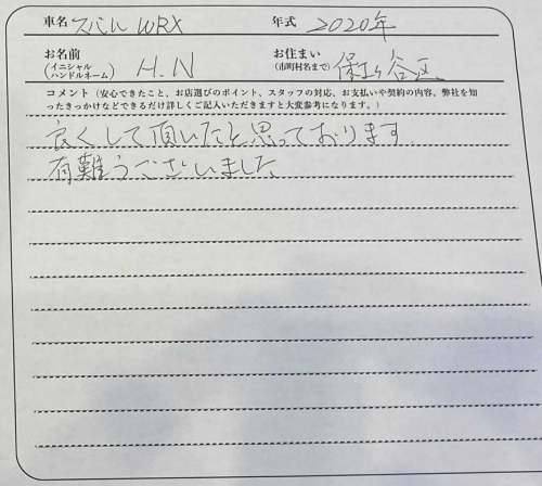 神奈川県 H.N様の愛車