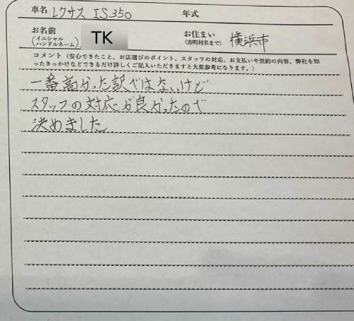 埼玉県 TK様の愛車