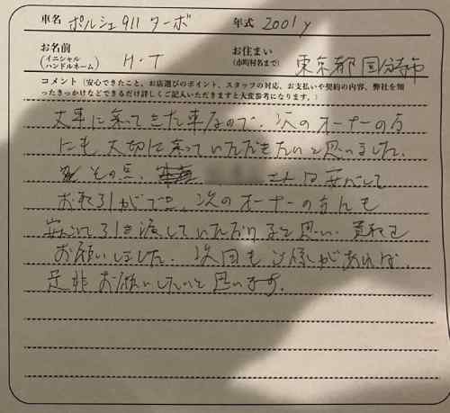 東京都 H.T様の愛車