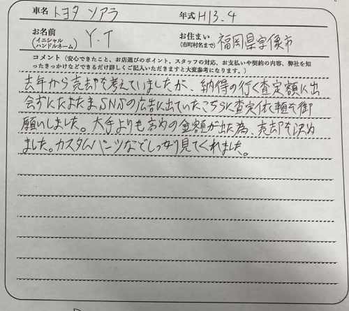 福岡県 Y.T様の愛車