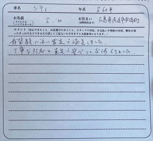 広島県 S.K様の愛車