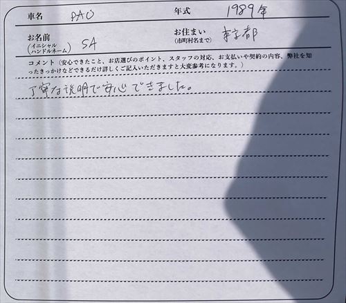 東京都 S.A様の愛車