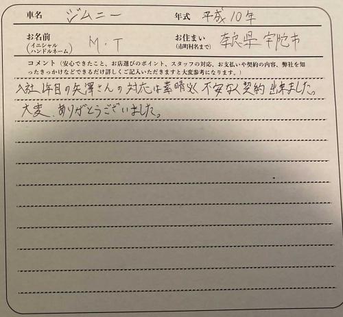 奈良県 M.T様の愛車