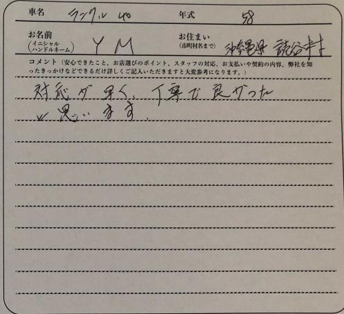 沖縄県 Y.M様の愛車