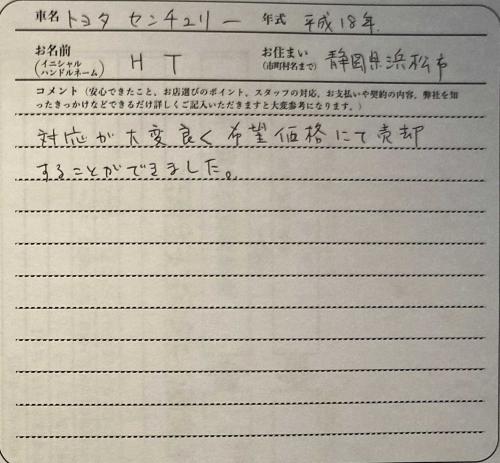 静岡県 H.T様の愛車