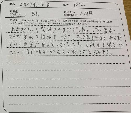東京都 S.H様の愛車