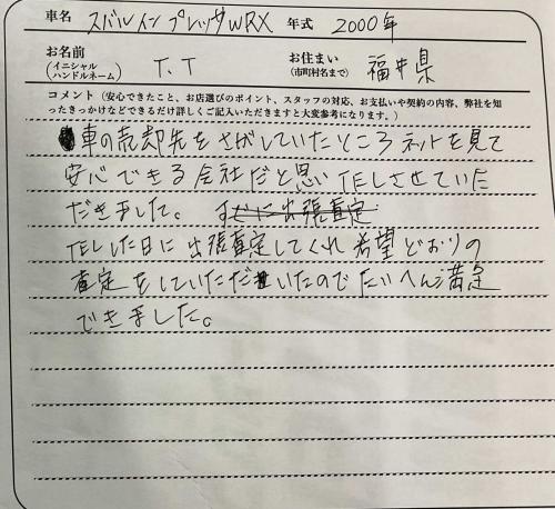 福井県 T.T様の愛車