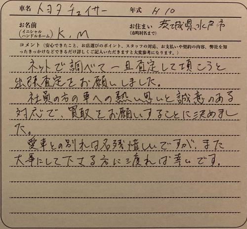 茨城県 K.M様の愛車